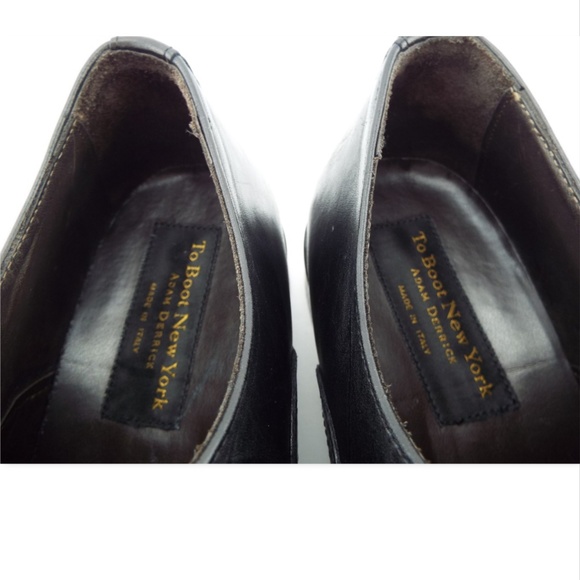 TO BOOT NEW YORK Black Leather Cap Toe Oxfords Lace-up Shoes 11 main image 7